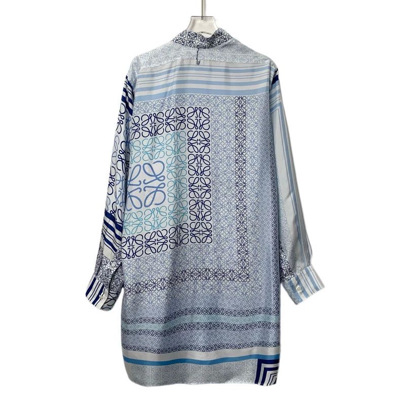 Loewe Loewe Patchwork logo printed on a long-sleeved asymmetrica Size S / US 4 / IT 40 - 2 Thumbnail