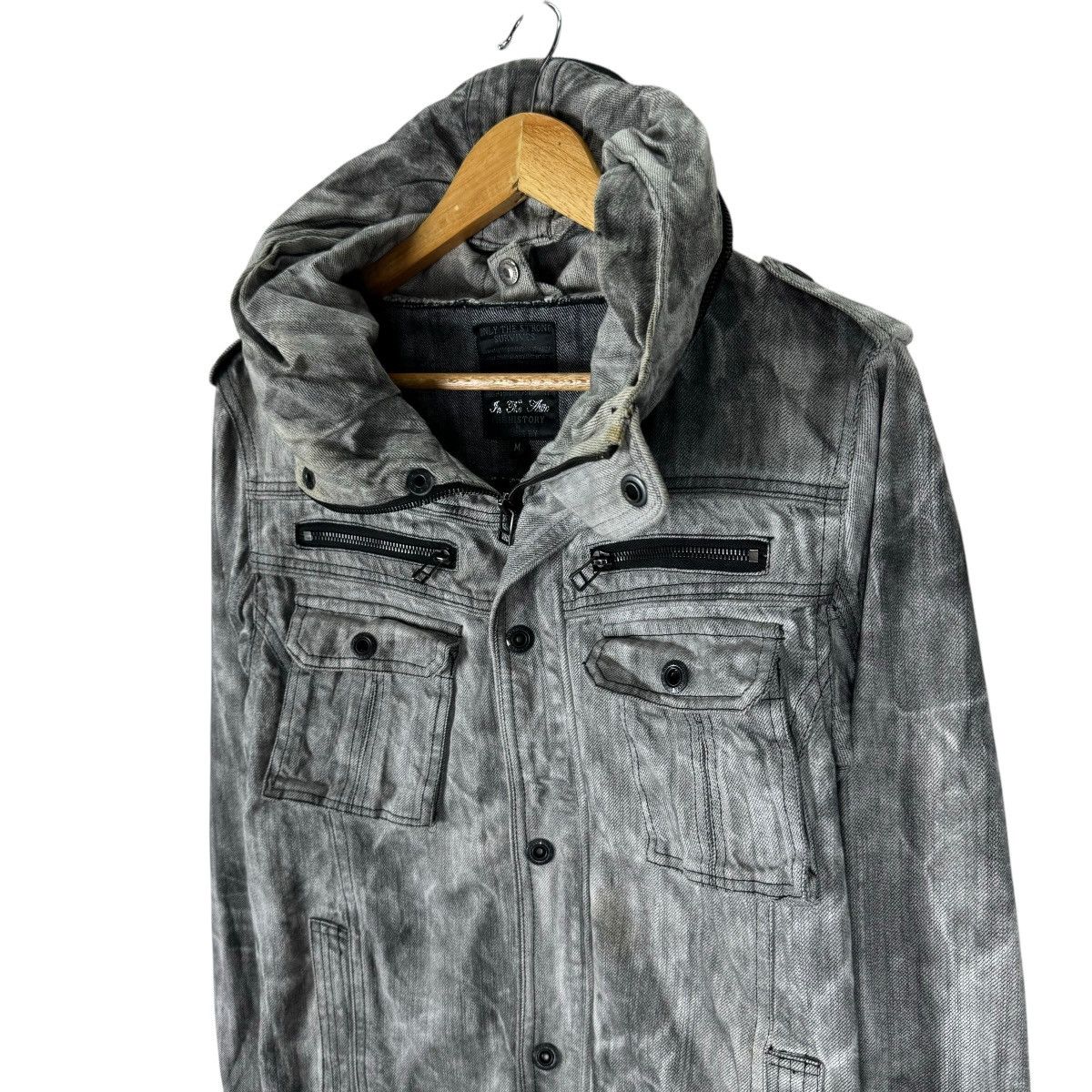 If Six Was Nine × In The Attic × Le Grande Bleu (L.G.B.) ☀️IN THE ATTIC HOODIE DENIM ZIPPER JACKET Size US M / EU 48-50 / 2 - 4 Thumbnail