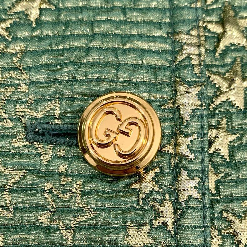 Gucci Gucci Green star decoration wool lapel vest size 36 2501-Ne Size US XS / EU 42 / 0 - 5 Thumbnail