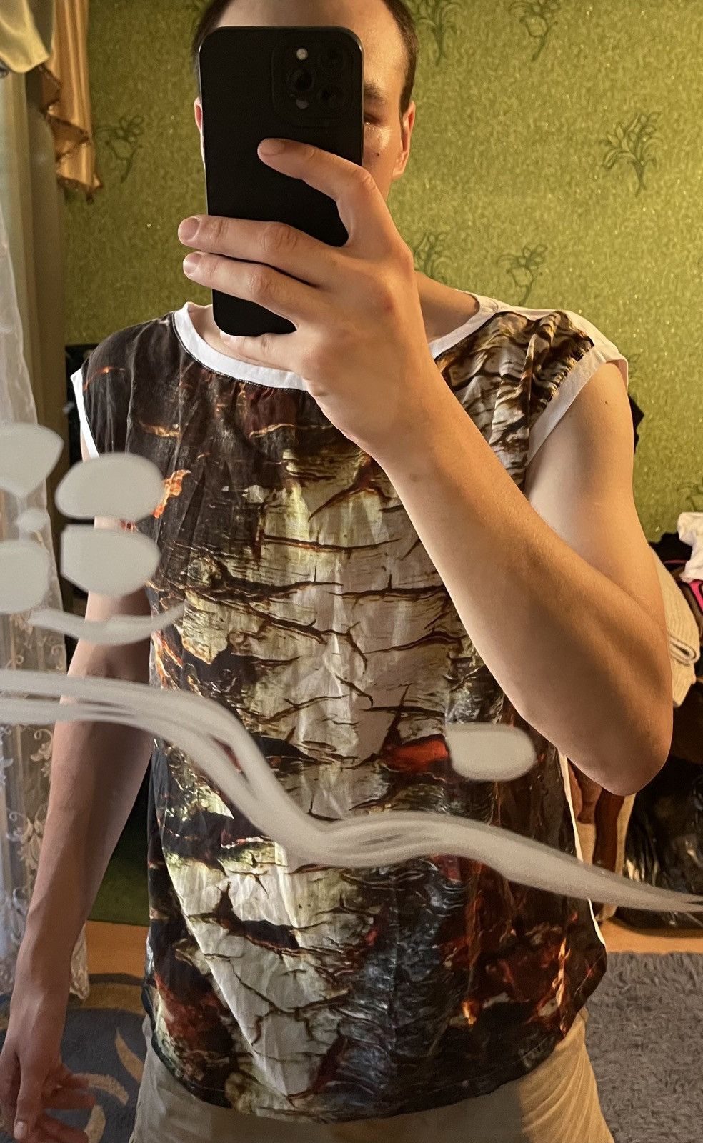 Other PROvocation avant garde graphic silk+cotton tank top Size US L / EU 52-54 / 3 - 2 Thumbnail