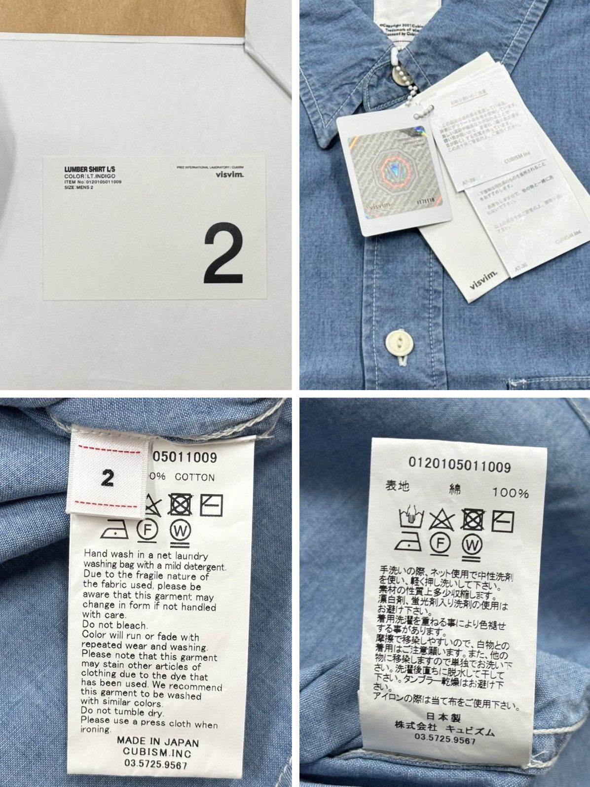 Visvim Visvim 20ss LUMBER SHIRT L/S Lt. Indigo Size US M / EU 48-50 / 2 - 8 Thumbnail