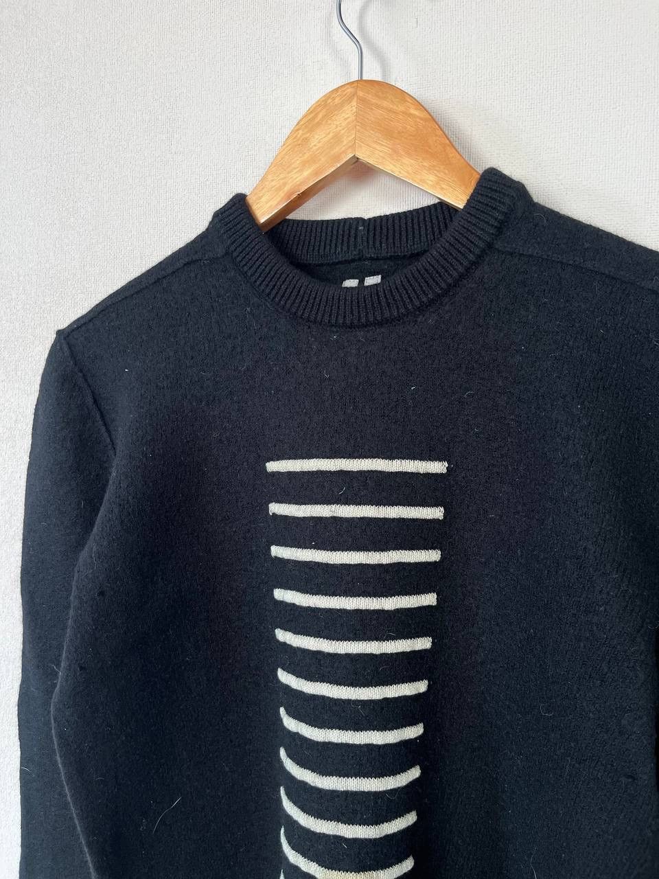 Rick Owens Rick Owens Wool Colorblock Striped Sweater Black Moss Pearl Size US S / EU 44-46 / 1 - 2 Thumbnail