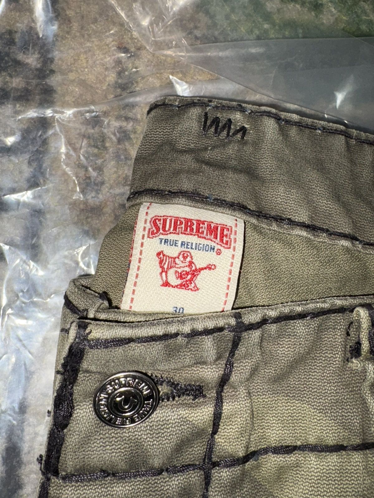 Supreme × True Religion Supreme True Religion Patchwork Cargo Pant Olive Camo Size US 30 / EU 46 - 6 Thumbnail