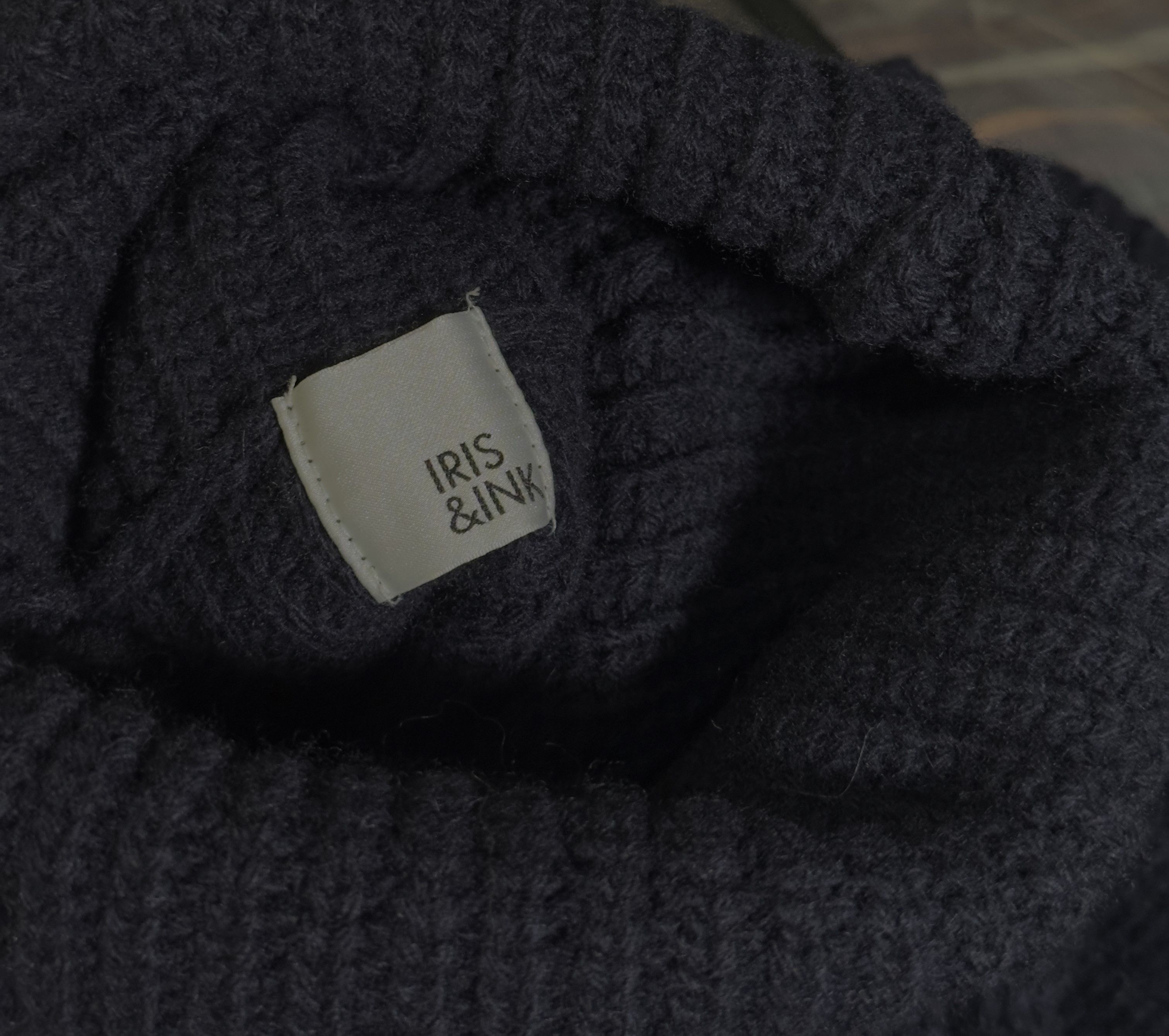 Other Iris & Ink Navy blue wool jumper high neck Size M / US 6-8 / IT 42-44 - 5 Thumbnail