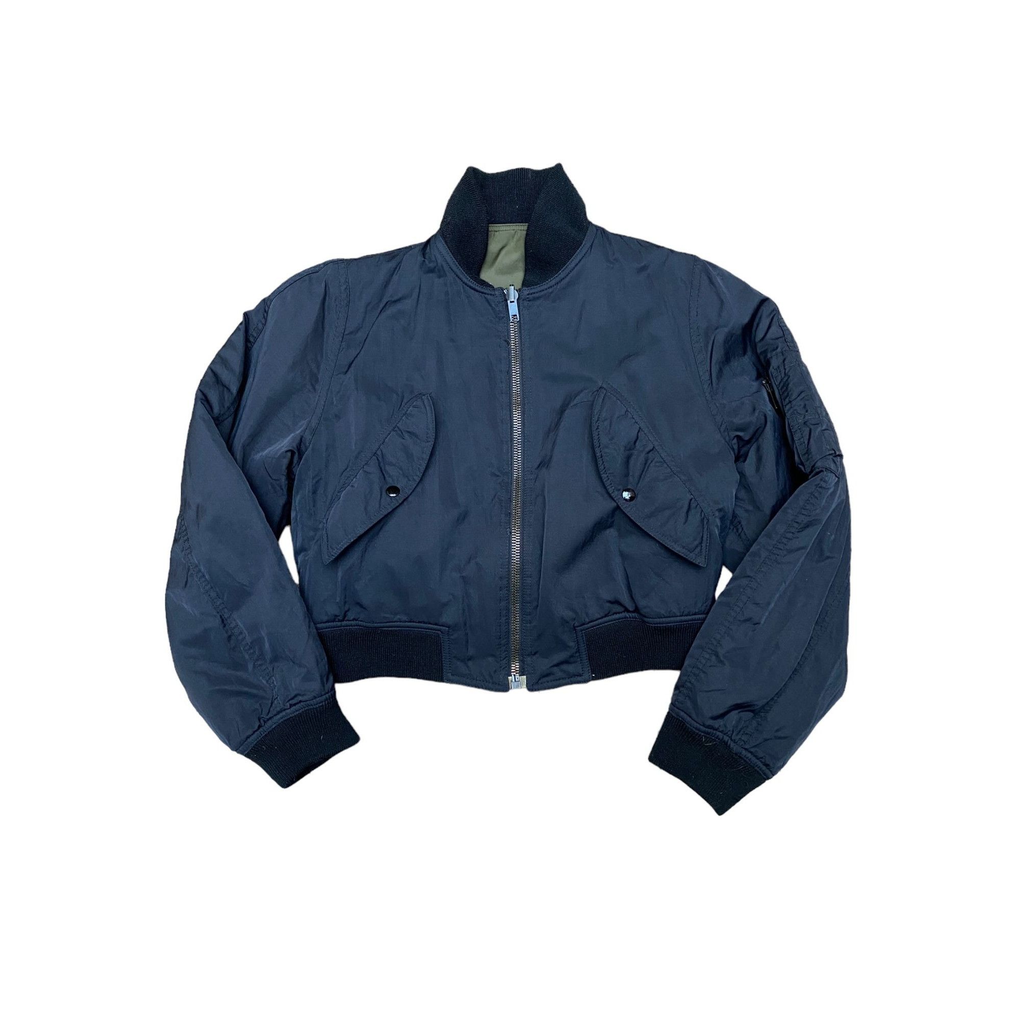 Jean Paul Gaultier Vintage Reversible Cropped Bomber Jacket Size US S / EU 44-46 / 1 - 1 Thumbnail