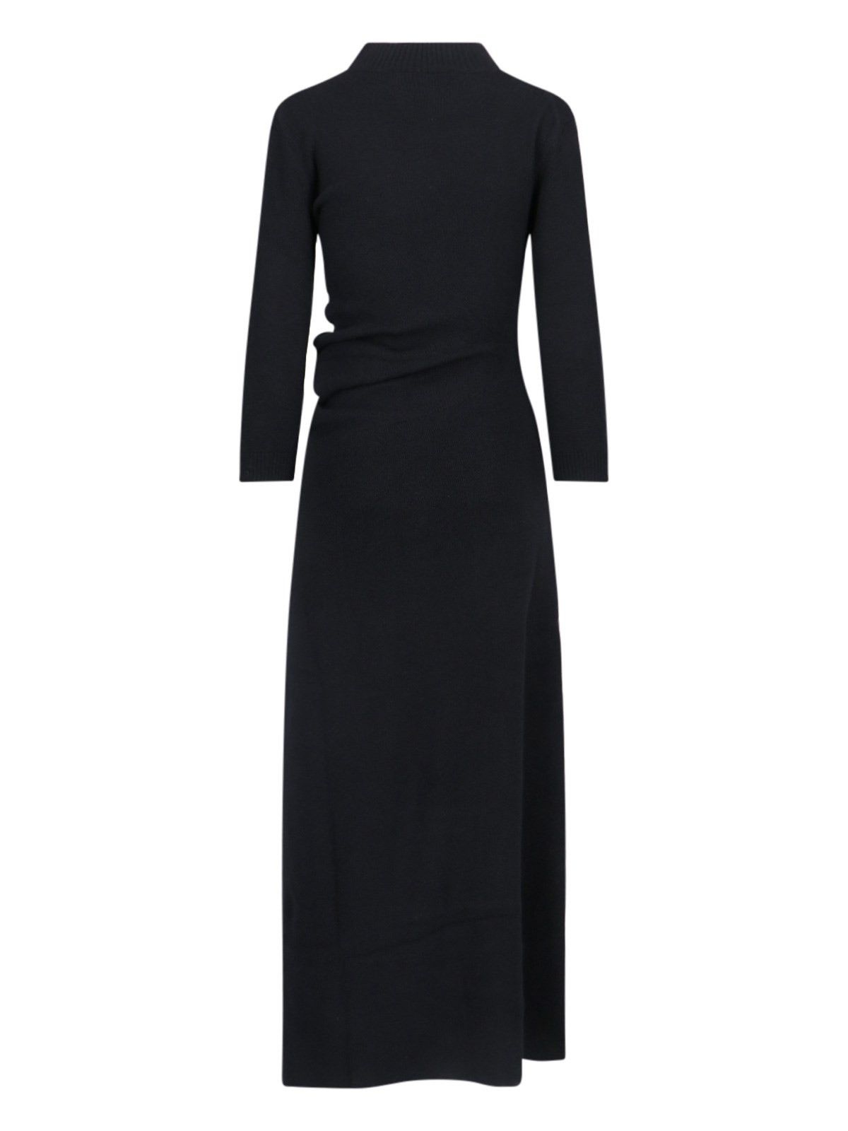 Loro Piana o1srvl11e0824 Queenstown Cashmere Maxi Dress in Black Size L / US 10 / IT 46 - 2 Thumbnail