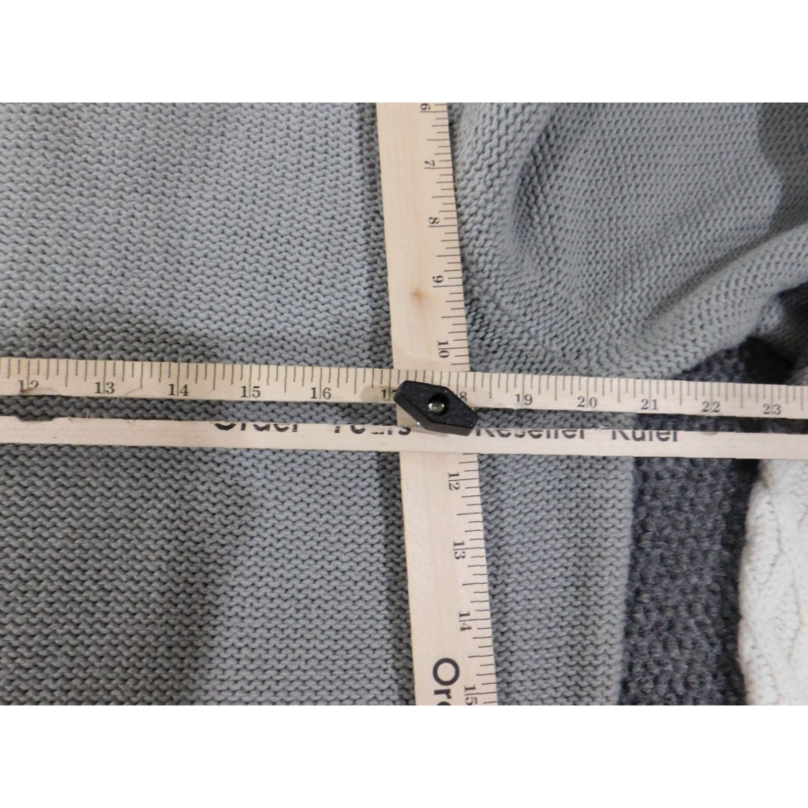 Vintage Crown & Ivy Sweater XL gray pullover Womens geometric stretch cotton crewneck Size XL / US 12-14 / IT 48-50 - 5 Thumbnail