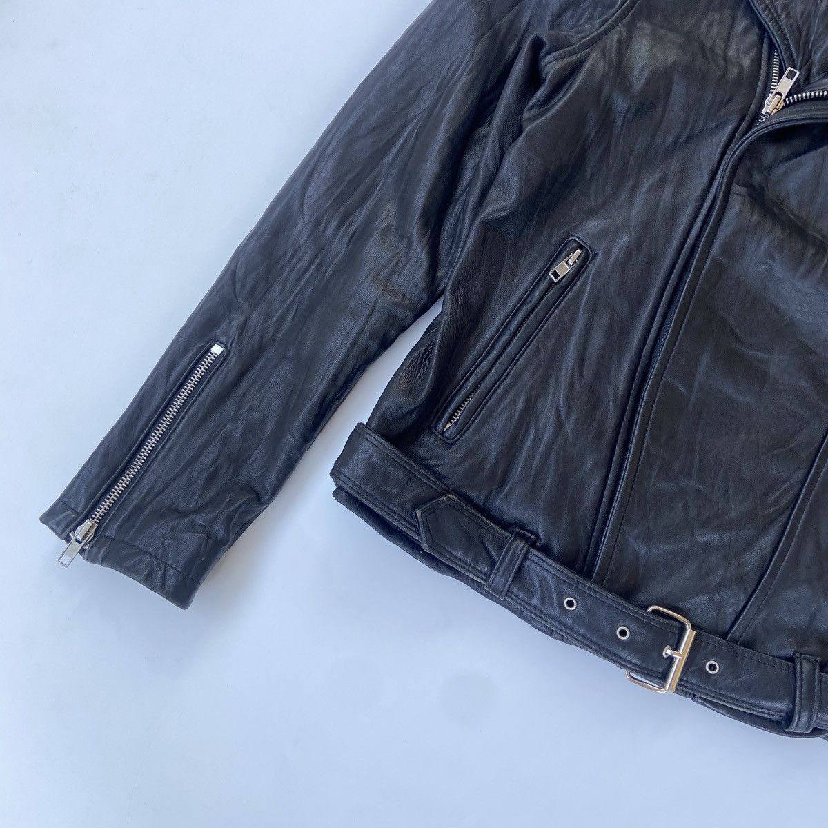 Other Toga Pulla Toga Archives Biker Leather Jacket Size XL / US 12-14 / IT 48-50 - 7 Thumbnail