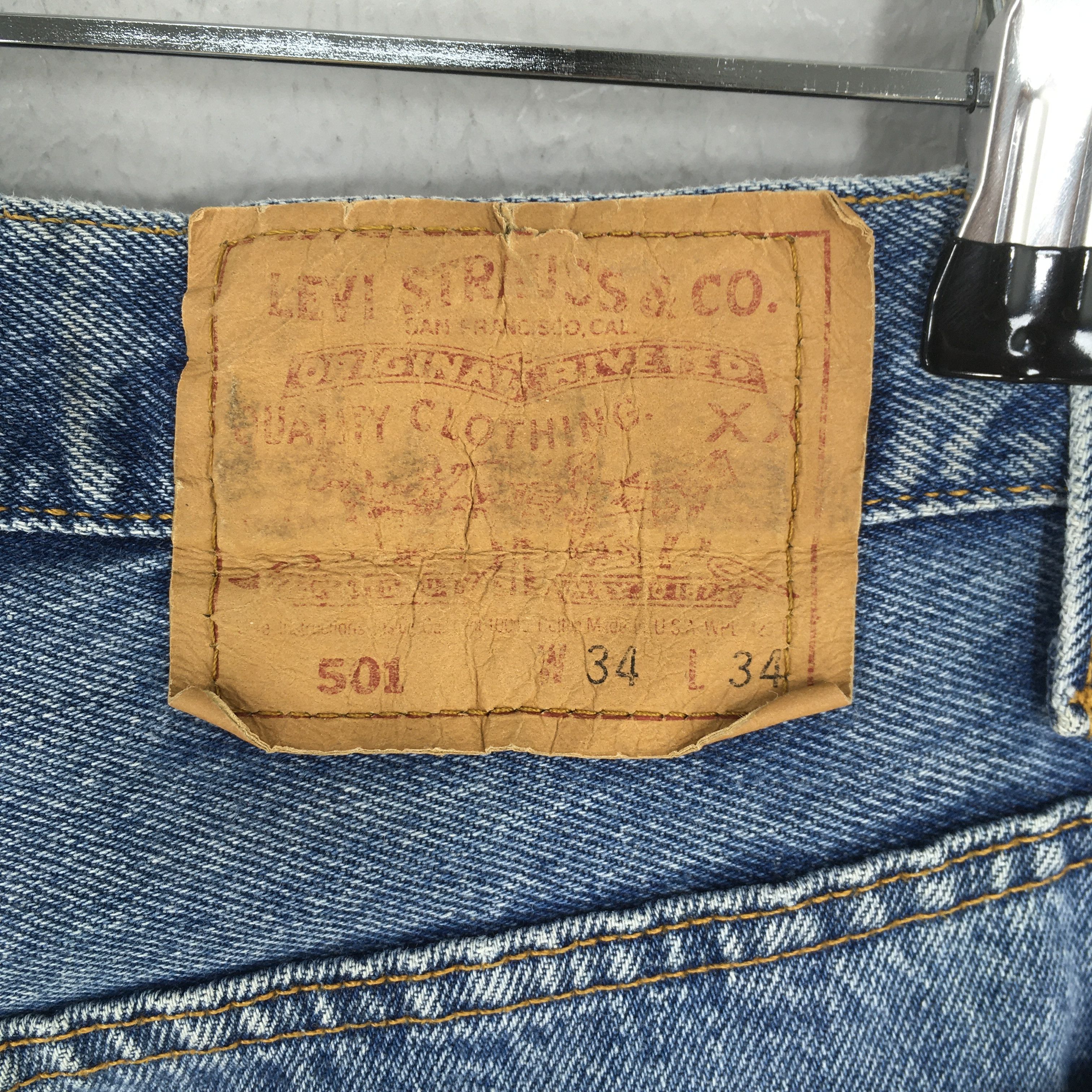 Levi's Size 32x29 Vintage 90s Levi's 501 Light Washed Jeans S969 Size US 32 / EU 48 - 11 Thumbnail