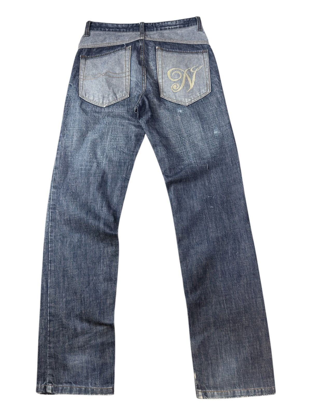 Fashion Victim Archive Japanese Denim Thinun Distressed Grunge Y2K Jeans Size US 30 / EU 46 - 3 Thumbnail