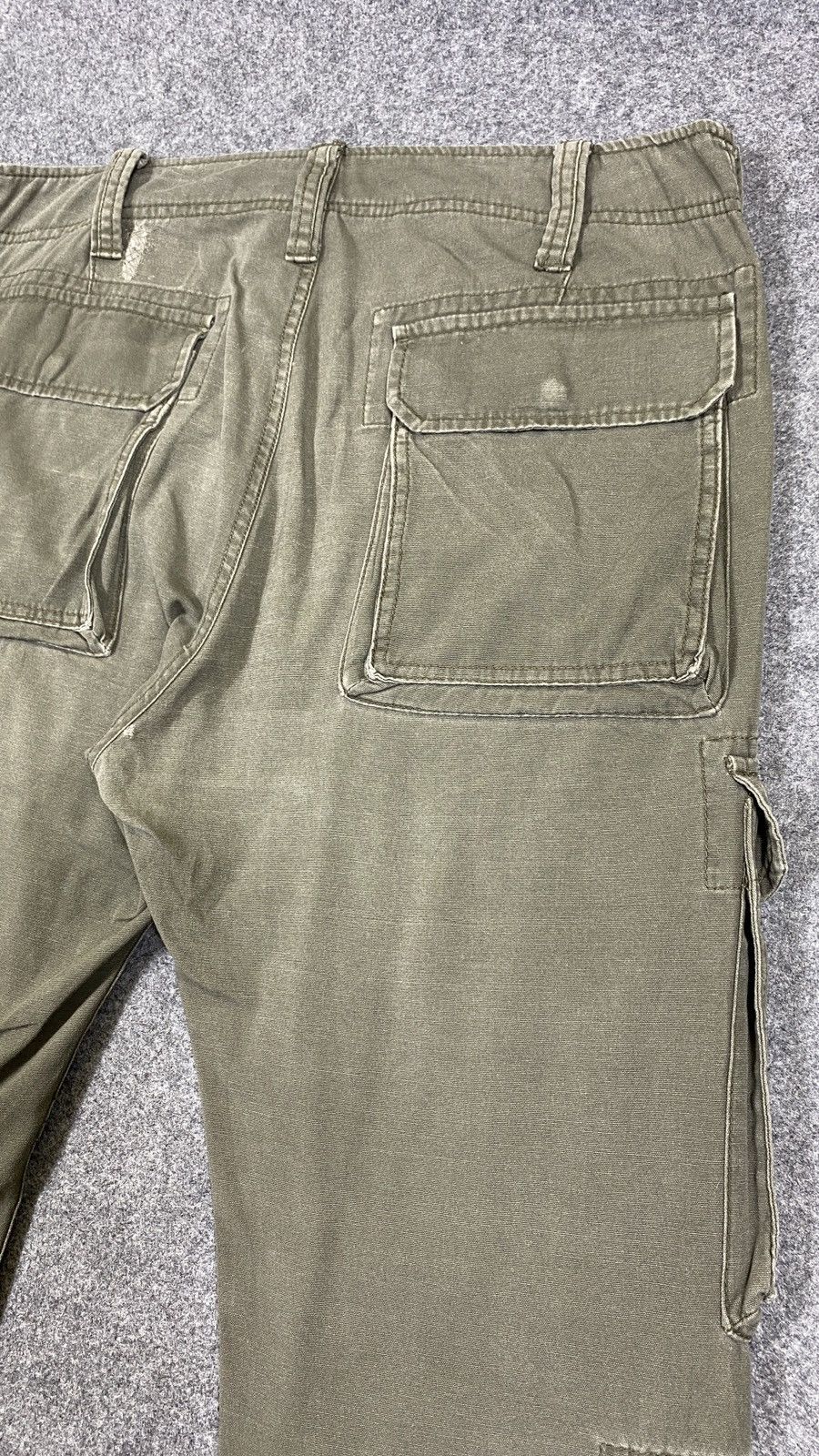 Purple Brand Vintage’90s🔥Purple&Yellow🔥Fade Green Army Cargo Pants Size US 36 / EU 52 - 12 Thumbnail
