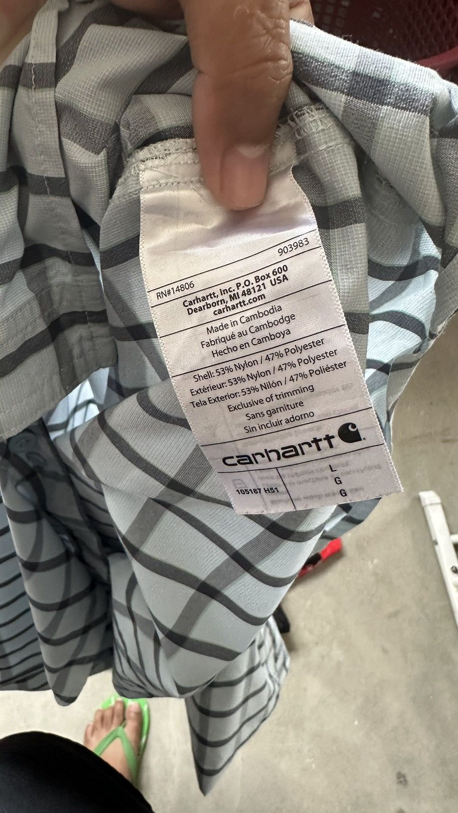 Carhartt CARHARTT FORCE CHECKERED SHIRT Size US L / EU 52-54 / 3 - 7 Thumbnail
