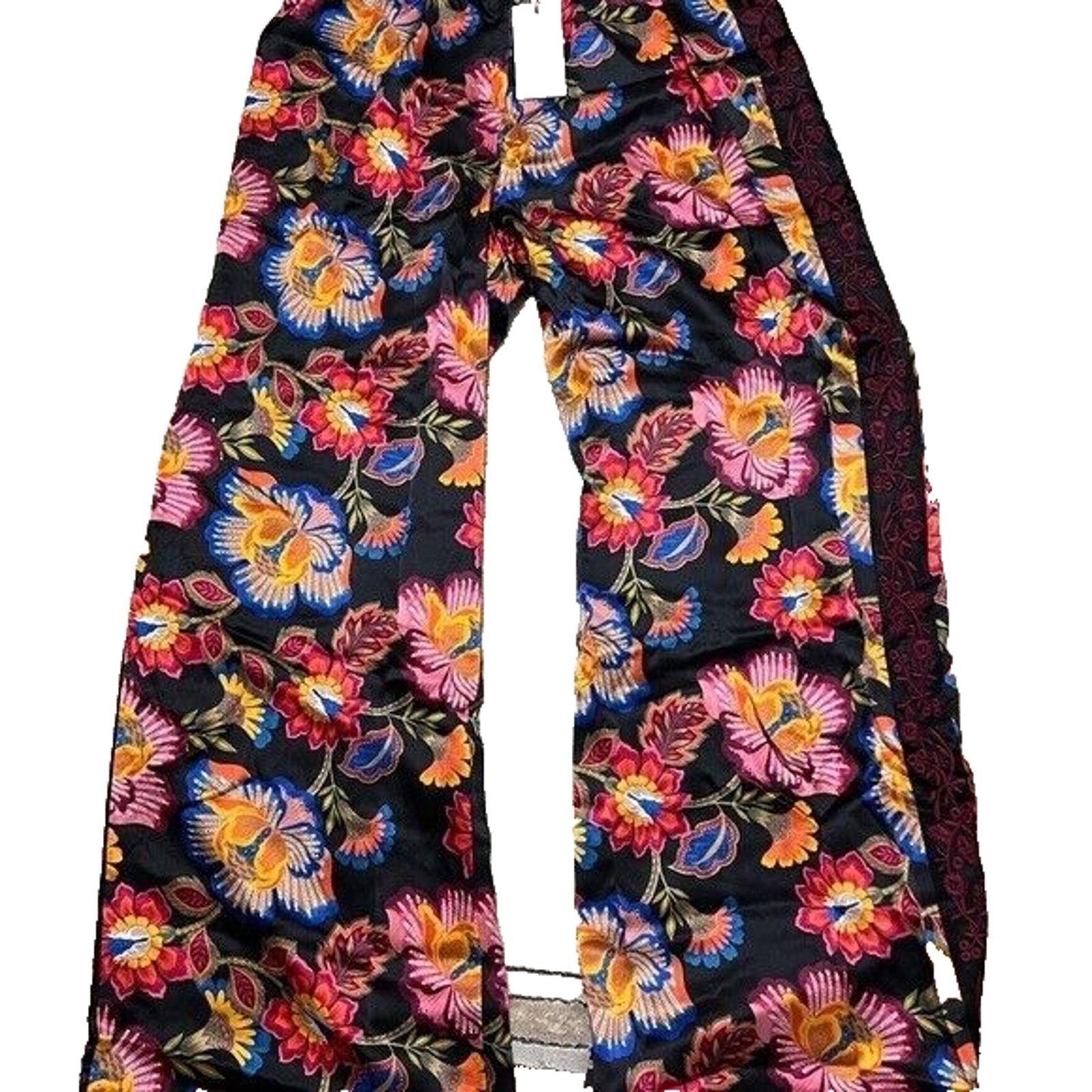 Johnny Was Johnny Was SIDONIA silk pants size M A000337 Size 26" / US 2 / IT 38 - 6 Thumbnail