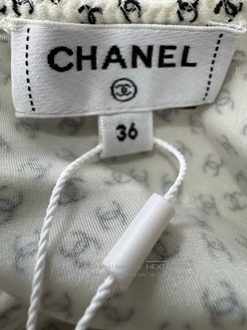 Chanel Chanel Beach series white full print double C suspender ve Size XS / US 0-2 / IT 36-38 - 3 Thumbnail