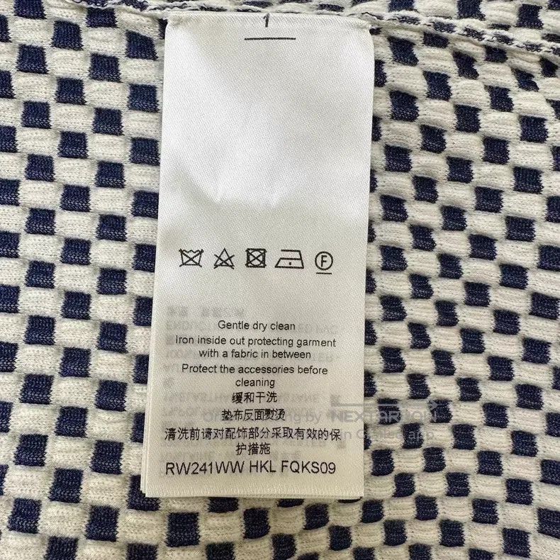 Louis Vuitton Louis Vuitton SS24 Checker Knit Wool Short Sleeve Size XS / US 0-2 / IT 36-38 - 8 Thumbnail