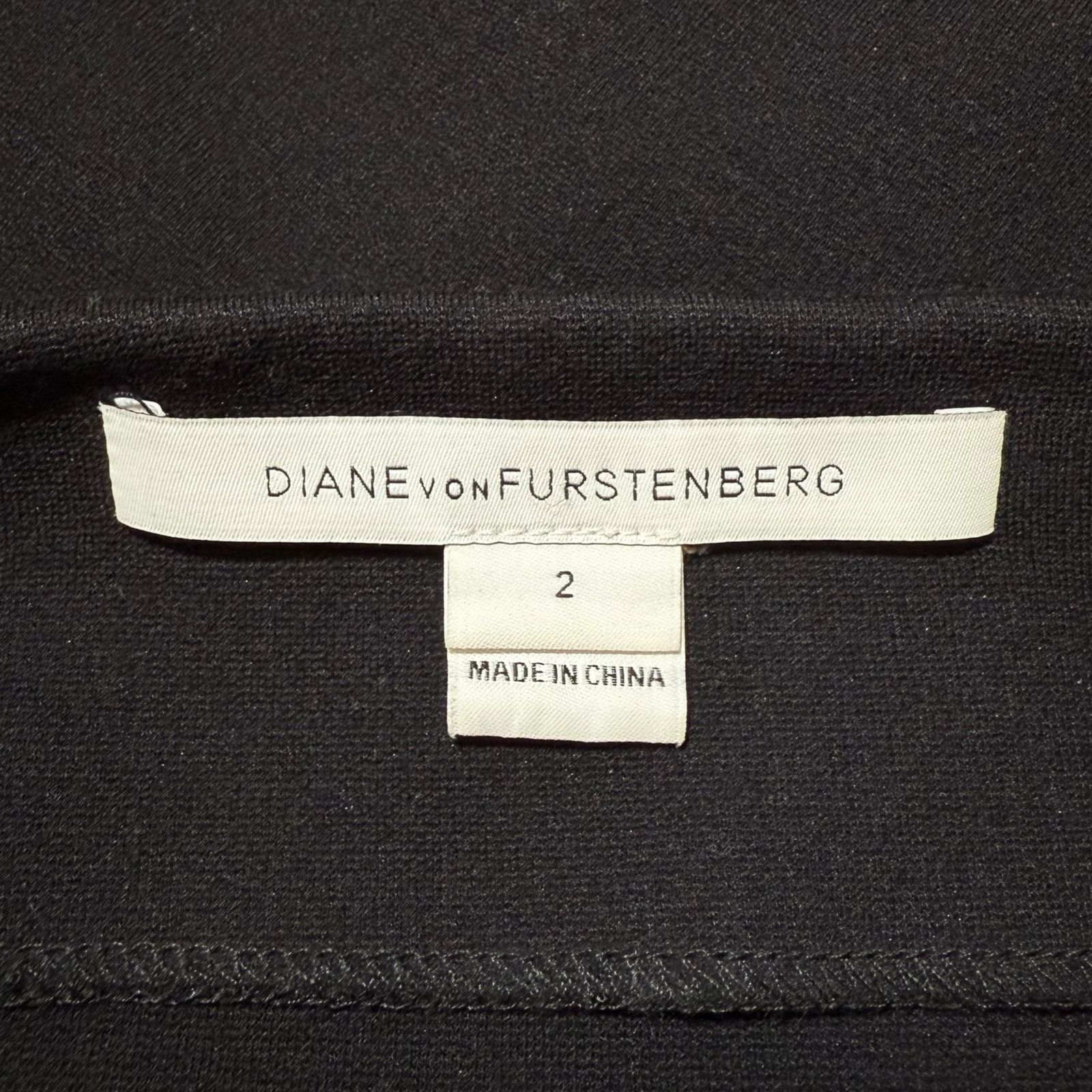Diane von Furstenberg Diane von Furstenberg Marta Pencil Skirt Black White Size 2 Size 26" / US 2 / IT 38 - 3 Thumbnail
