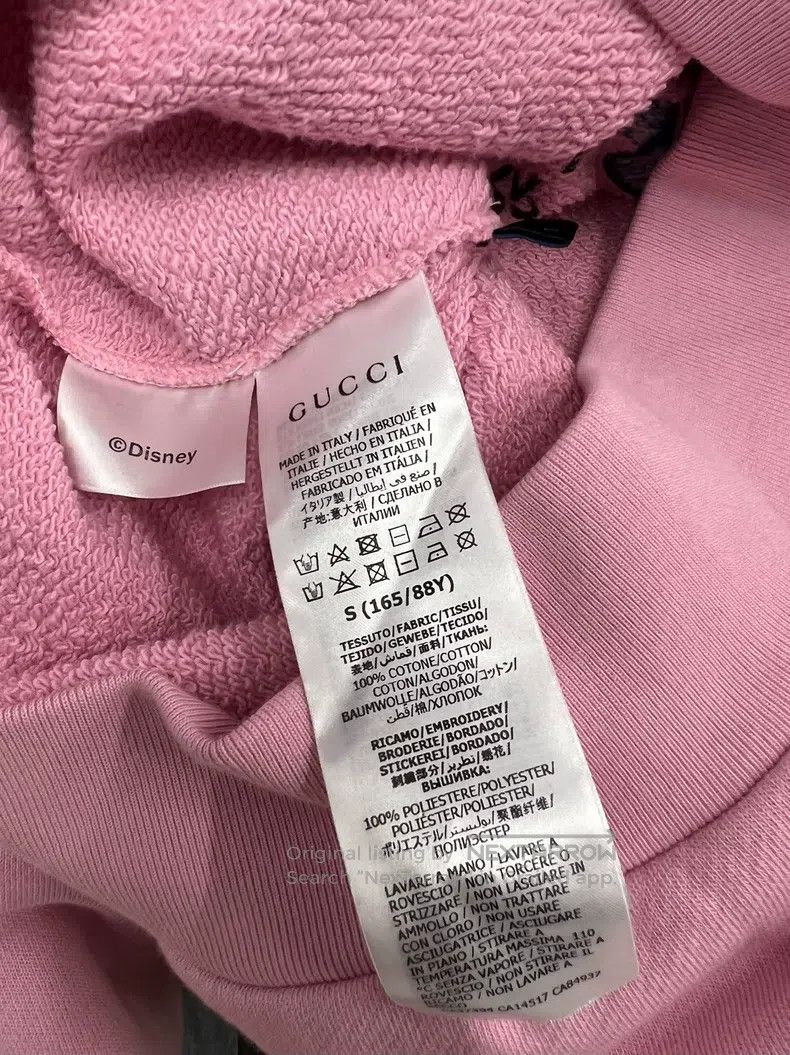 Gucci Gucci Pink embroidered printed hooded sweatshirt Size S / US 4 / IT 40 - 4 Thumbnail