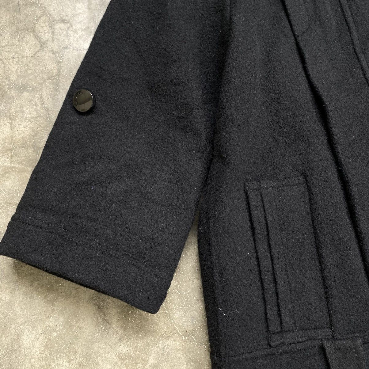 Japanese Brand 2000s Eryn Wool Coat Wide Collar Clean Silhouette Size US M / EU 48-50 / 2 - 6 Thumbnail