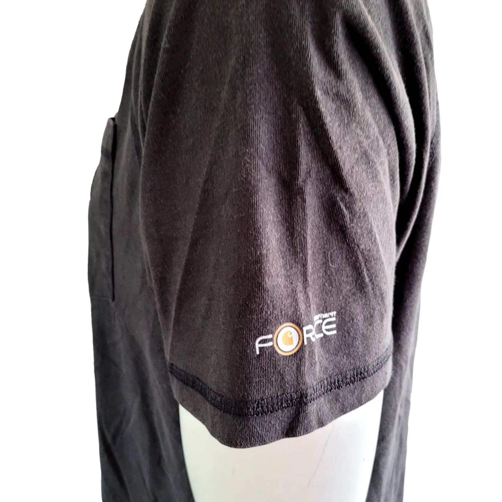 Carhartt Carhartt Men's Charcoal Black Logo T-Shirt | Front Pocket Design | Large Size US L / EU 52-54 / 3 - 4 Thumbnail