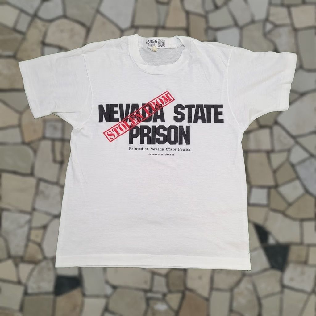 Vintage VINTAGE 80s Funny Prison Shirt Womens XS/S White Shirt Graphic Tee Pop Humor USA Screen Stars Size S / US 4 / IT 40 - 1 Thumbnail