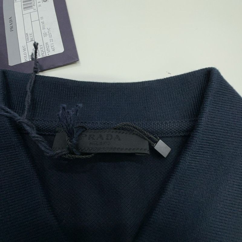 Prada Prada Dark Blue Logo Polo Shirt for Men-2506 Size US M / EU 48-50 / 2 - 1 Thumbnail