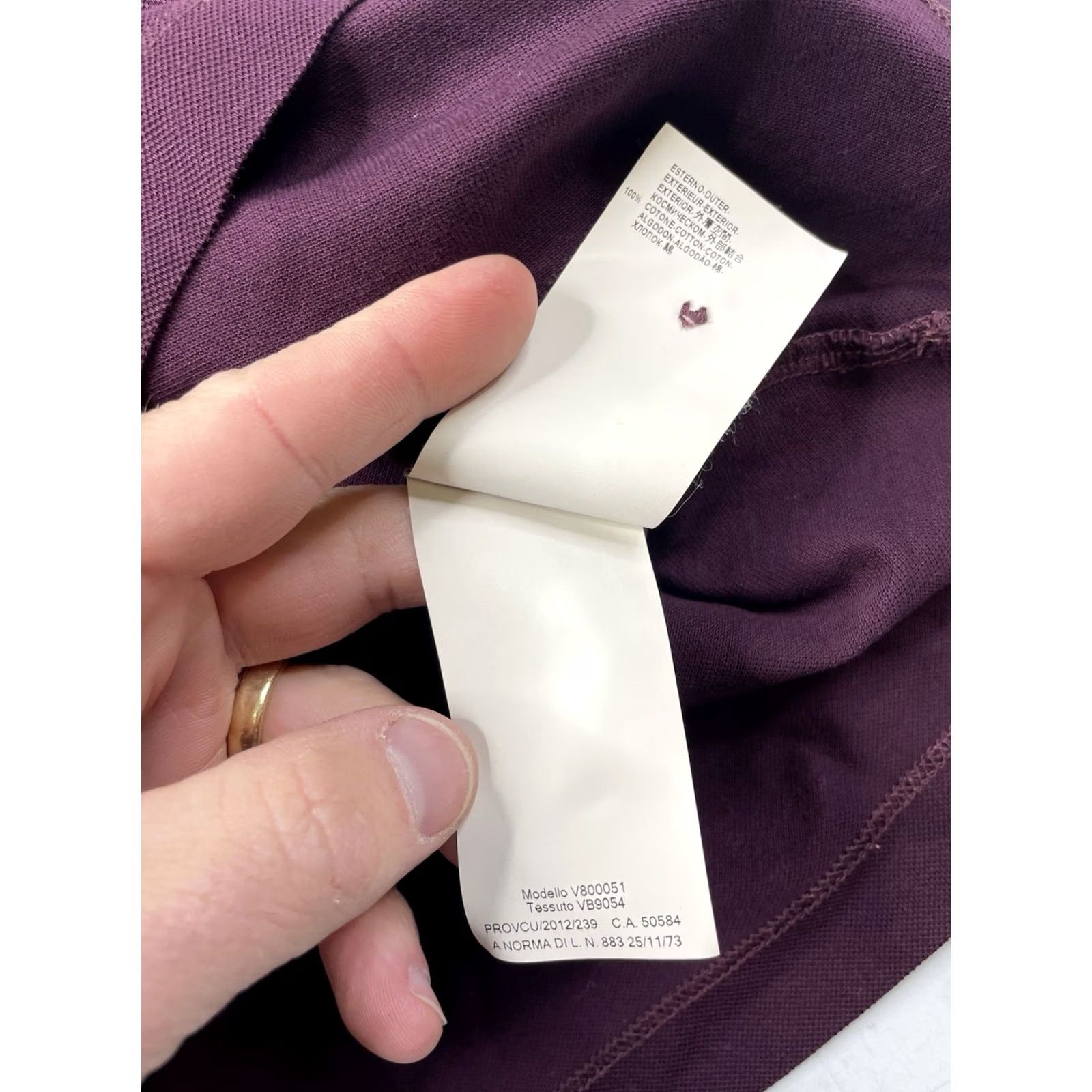 Vintage VERSACE Collection Polo Shirt Burgundy Mens M Medusa Logo Designer Polo Shirt V800051 Size US M / EU 48-50 / 2 - 8 Thumbnail