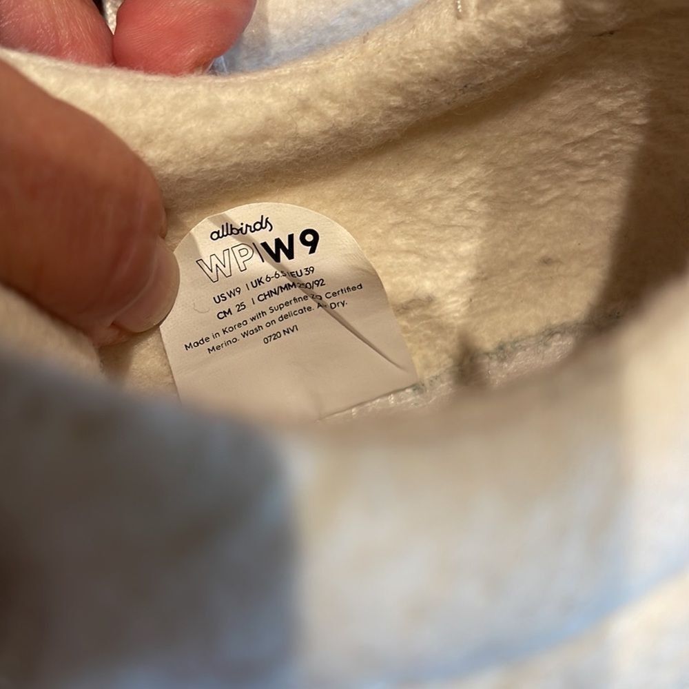 Allbirds allbirds piper ZQ merino wool off white lace up sneakers. S Size US 9 / IT 39 - 9 Thumbnail