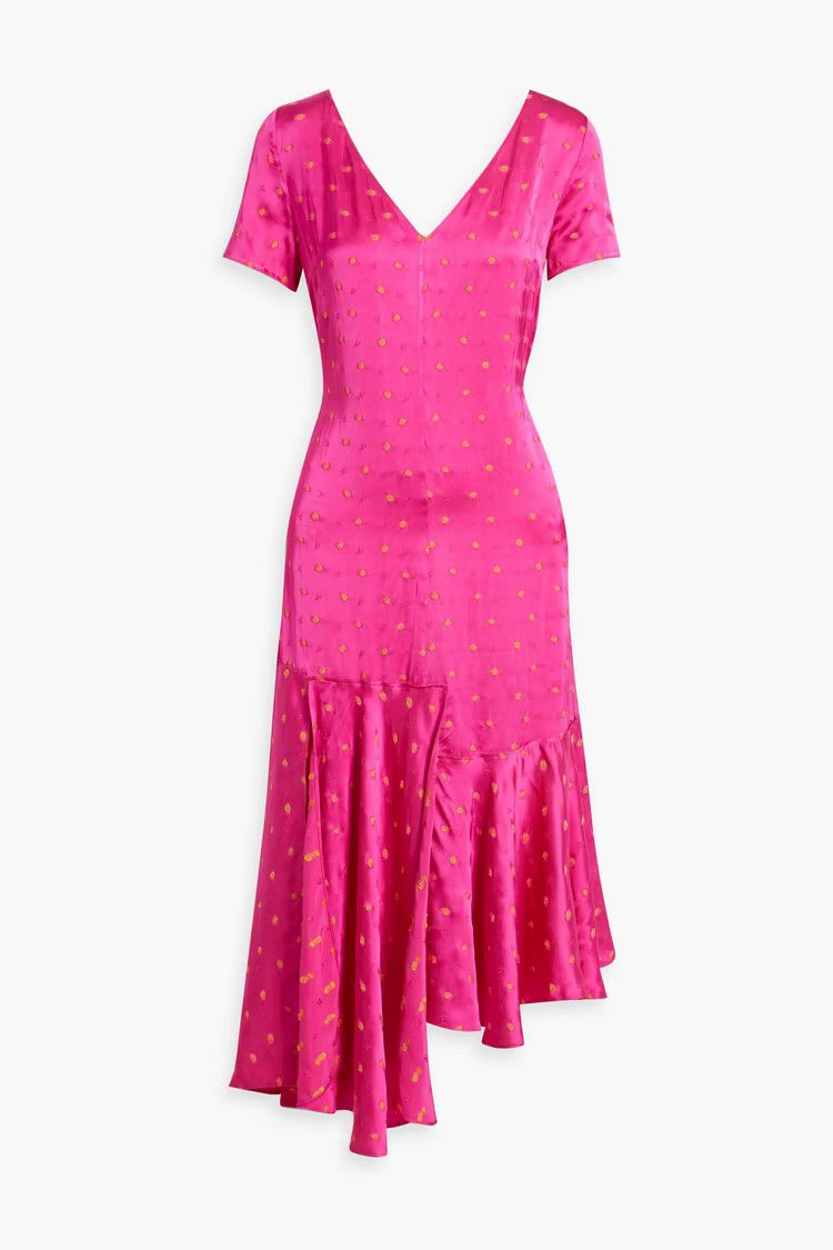 Marni o1y1025 Midi Dress in Fuchsia/Yellow Size M / US 6-8 / IT 42-44 - 1 Thumbnail