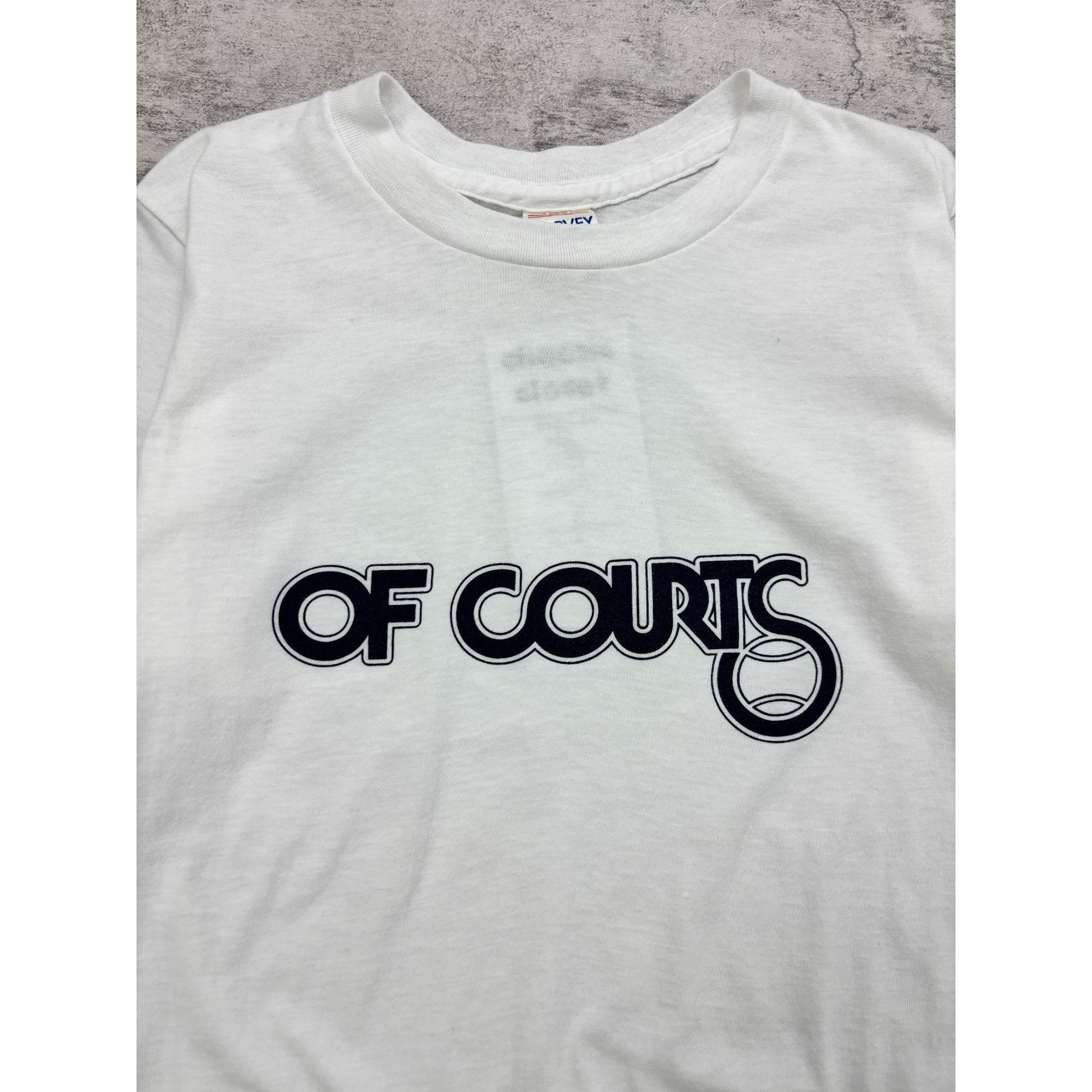 Other Vintage 80’s Of Courts Single Stitch T Size US M / EU 48-50 / 2 - 2 Thumbnail