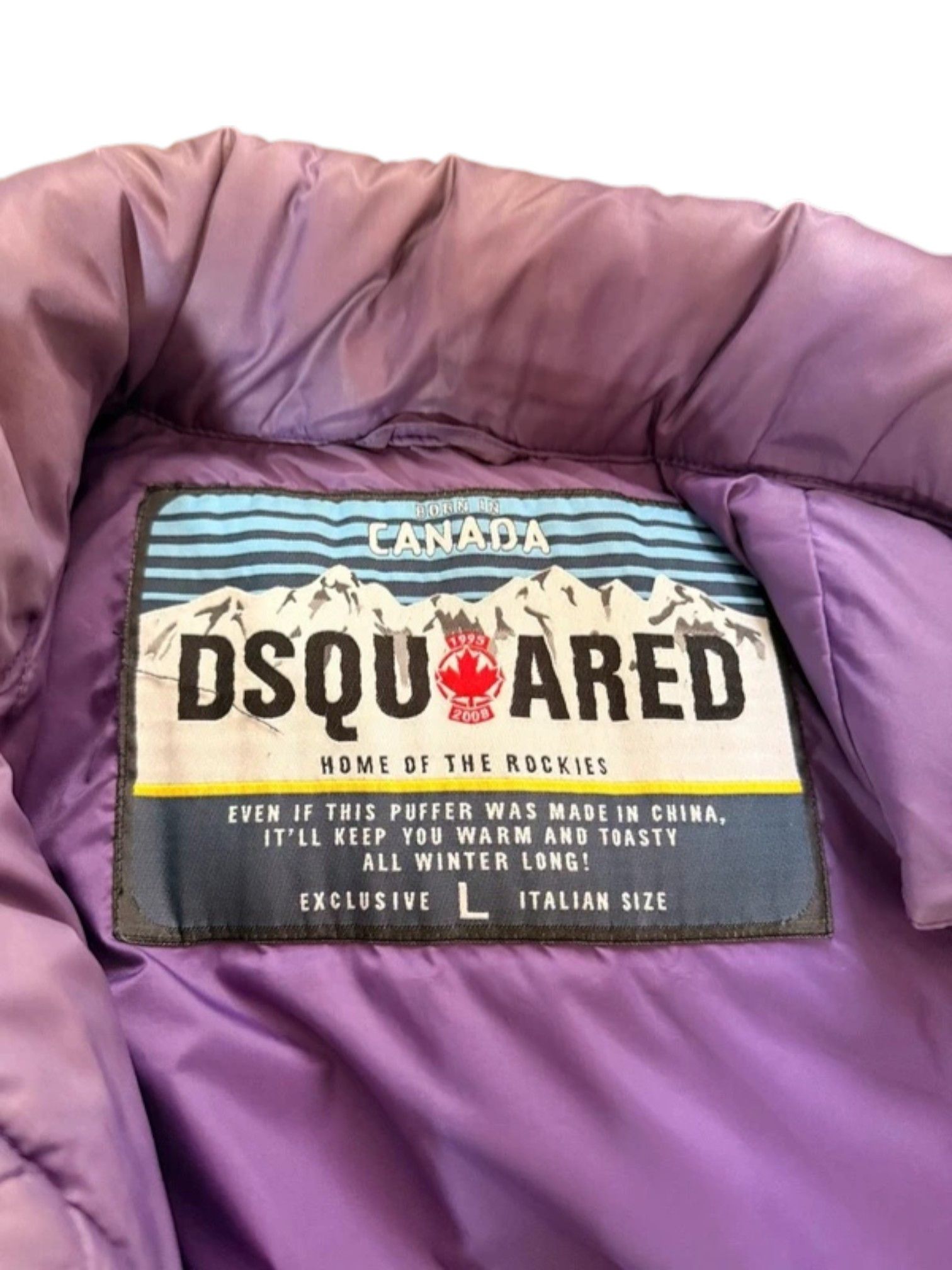 Dsquared2 Dsquared² “Home of the Rockies” Purple Down Vest Size US L / EU 52-54 / 3 - 4 Thumbnail