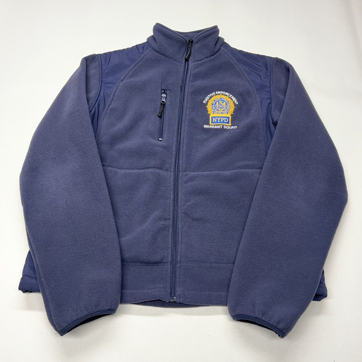 Other NYPD Fleece Sweatshirt Blue Zip Police Warrant Enforcement Size US M / EU 48-50 / 2 - 1 Thumbnail