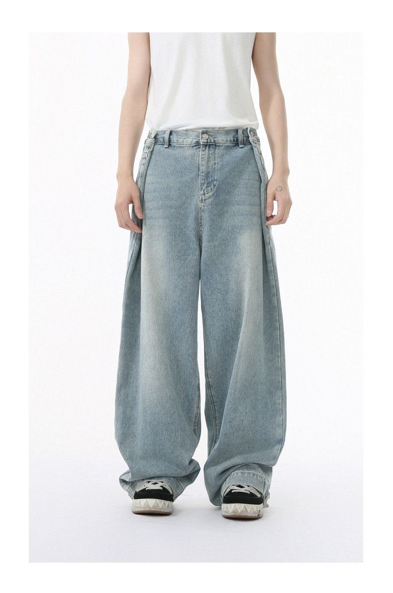Vintage Men's Japanese-Style Retro Straight-Leg Wide-Leg Jeans Size US 32 / EU 48 - 1 Thumbnail