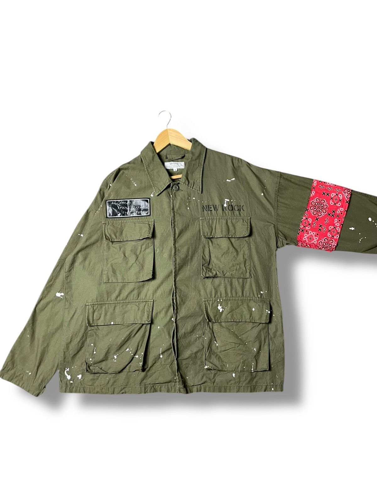 Japanese Brand × Vintage Baycrest Paint Splash Fatique Jacket (41) Size US L / EU 52-54 / 3 - 2 Thumbnail