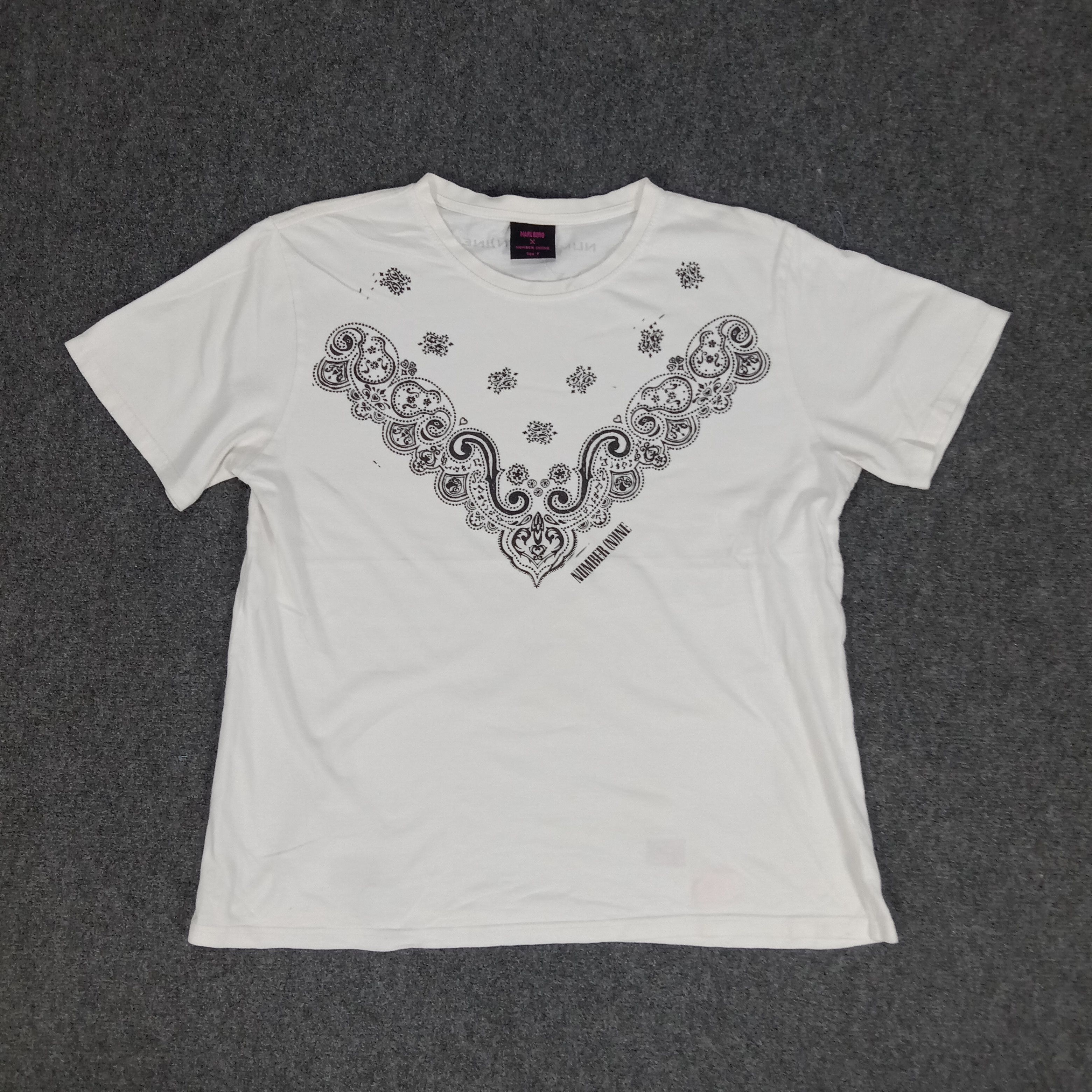 Marlboro × Number (N)ine × Vintage Marlboro X Number (N)ine Japanese Brand Tshirt Size US L / EU 52-54 / 3 - 1 Thumbnail