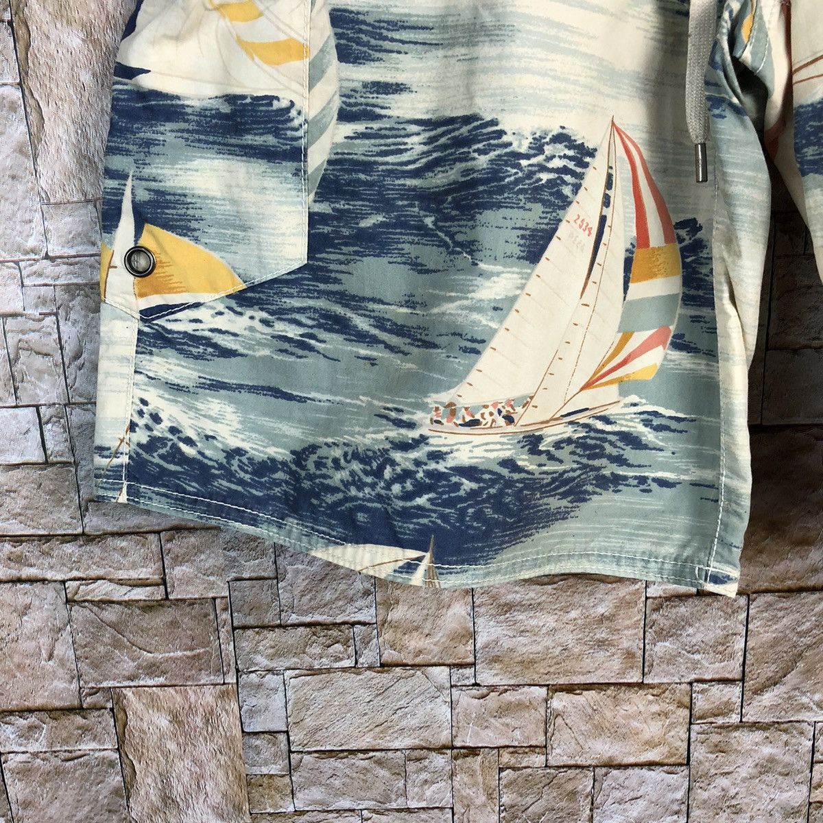 Polo Ralph Lauren Polo Ralph Lauren Sailboat Nautical Beach Shorts Yacht #A137 Size US 30 / EU 46 - 7 Thumbnail