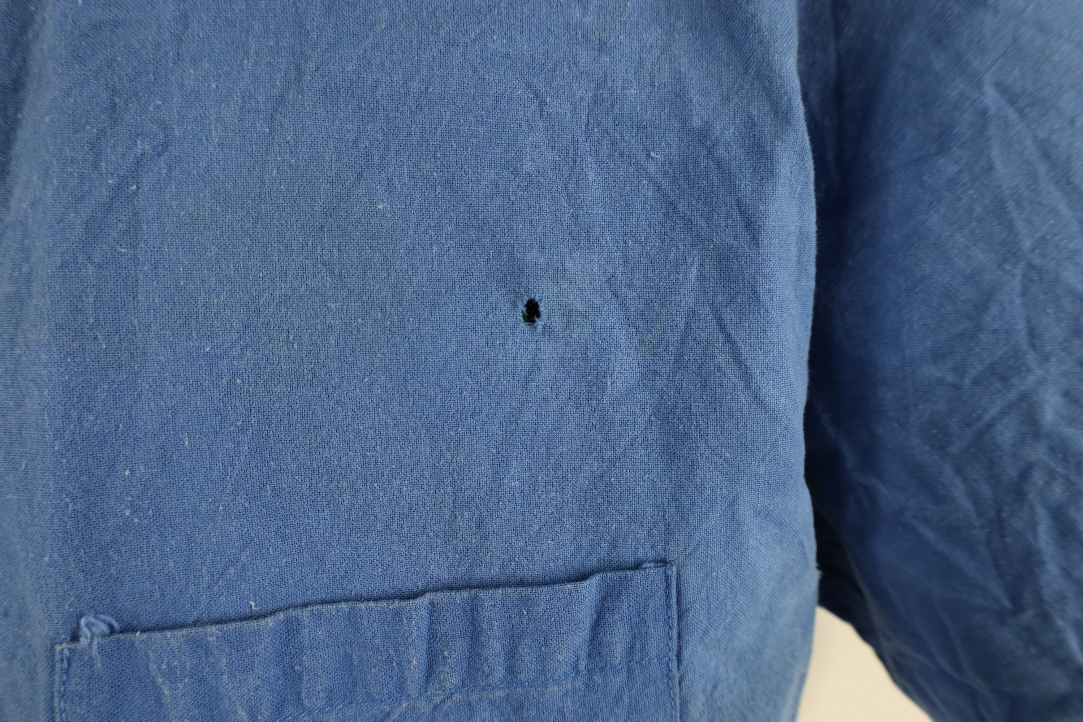 Vintage Vintage 50s Canvas Mental Hospital Scrubs Shirt Blue USA Size US M / EU 48-50 / 2 - 4 Thumbnail