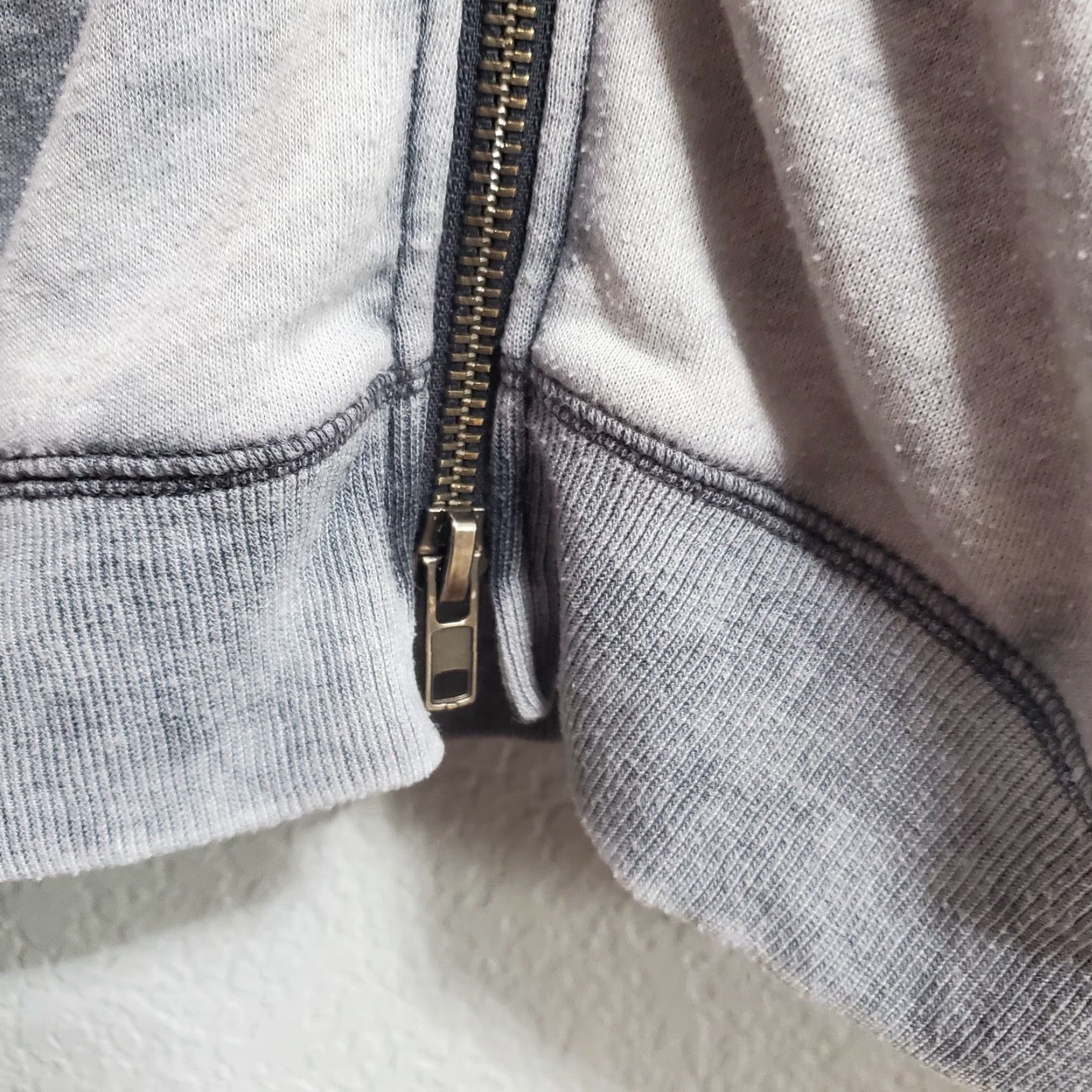 Vintage VINTAGE Robert Barakett Hoodie Mens L Gray Bellburns Long Sleeve Full Zip No Drawstring Size US L / EU 52-54 / 3 - 6 Thumbnail
