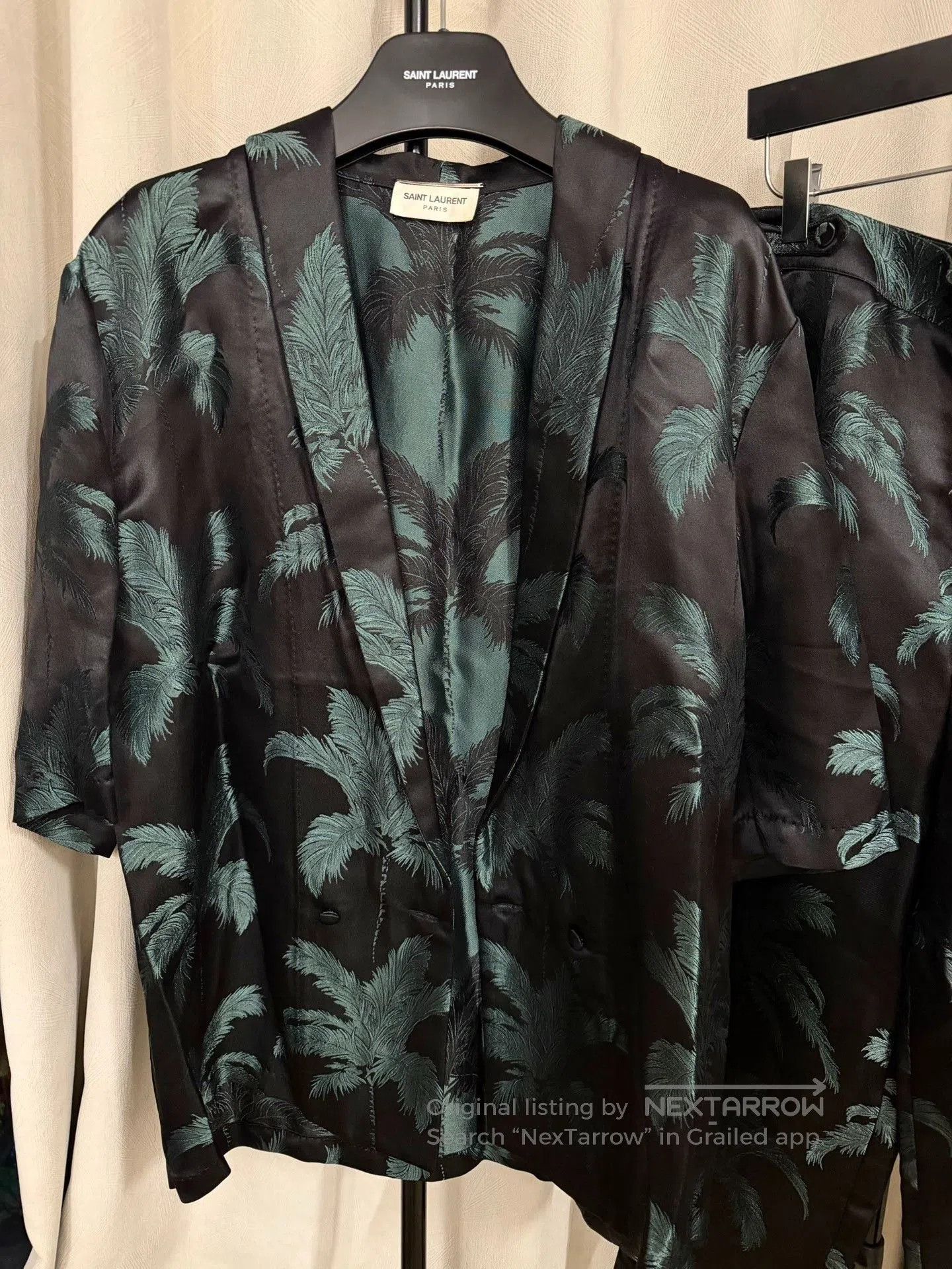 Saint Laurent Paris Saint Laurent Palm Leaf Suit Set. Size US S / EU 44-46 / 1 - 2 Thumbnail