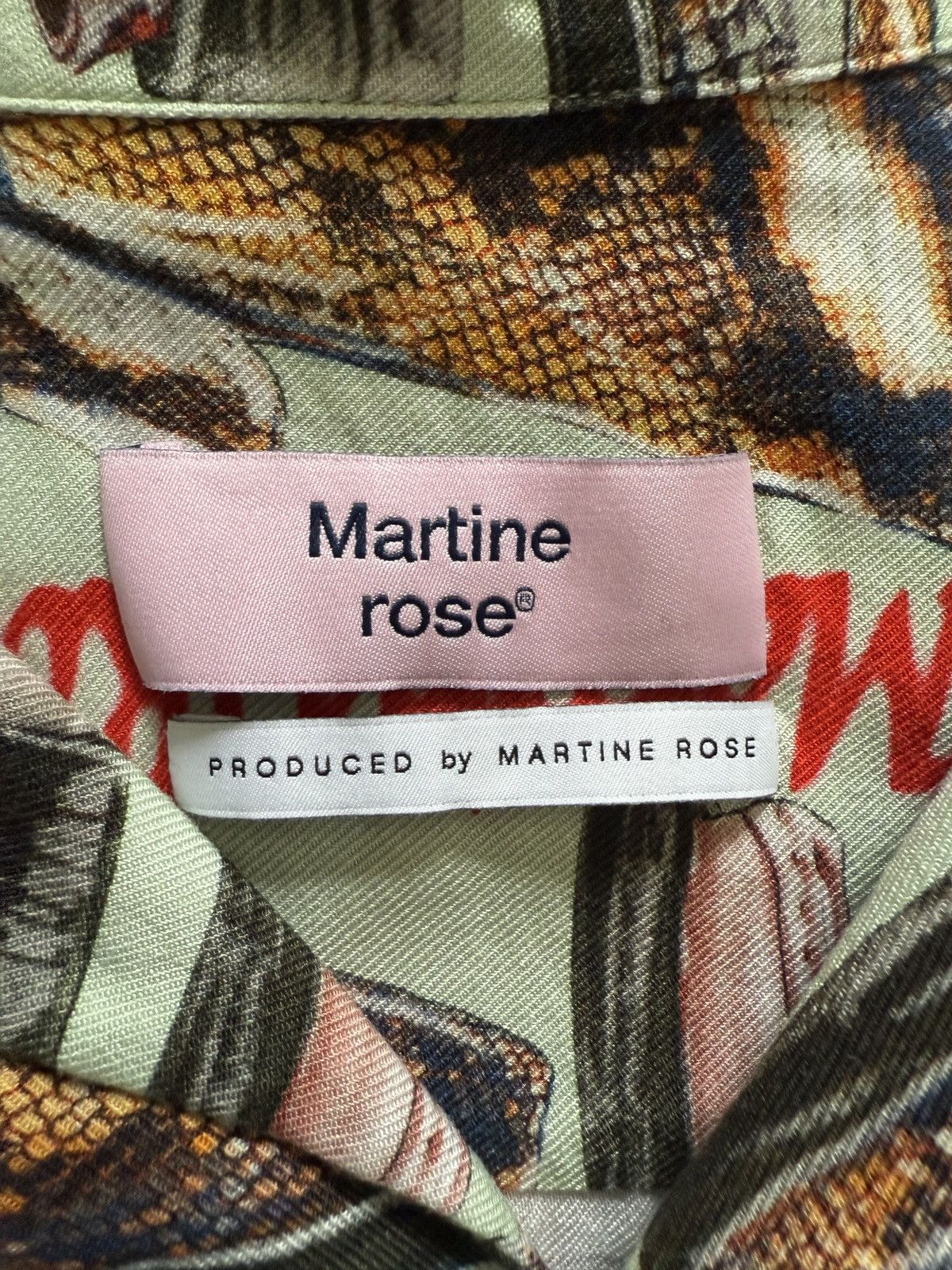 Martine Rose Hawaiian Shirt S/S MINT Shoe Print color Size US M / EU 48-50 / 2 - 5 Thumbnail