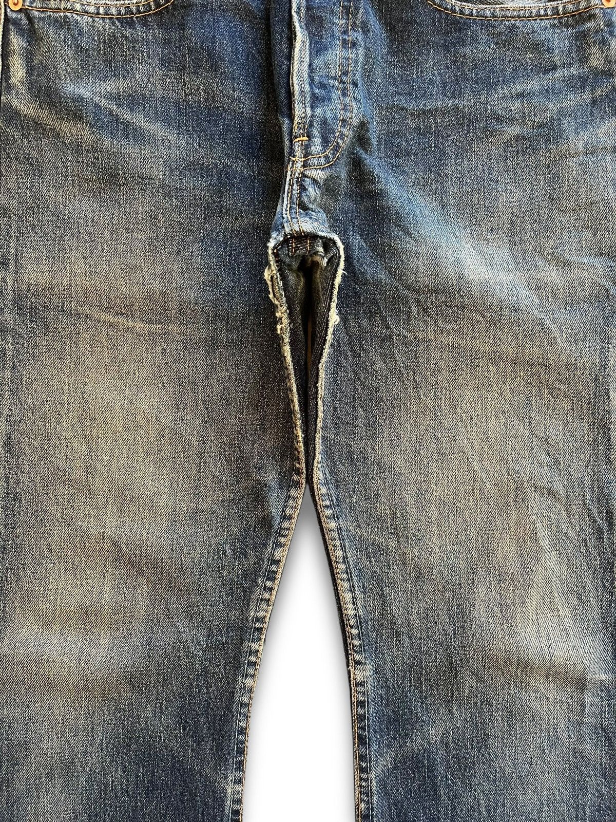 Levi's × Levi's Vintage Clothing UK Vintage 90s Levis 555 Button Fly Blue Wash Flare Jeans Size US 30 / EU 46 - 5 Thumbnail