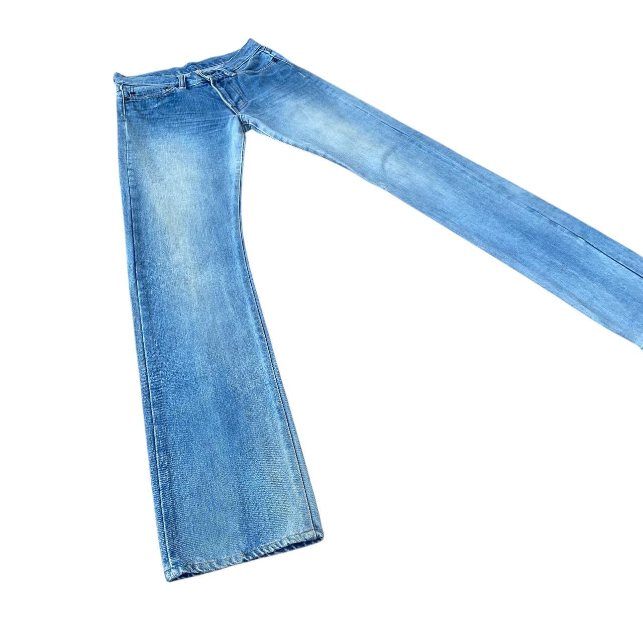 Blue Blue Japan VINTAGE RNA JAPAN SLANG SELVEDGED BLUEWASH W27X32 Size US 27 - 3 Thumbnail