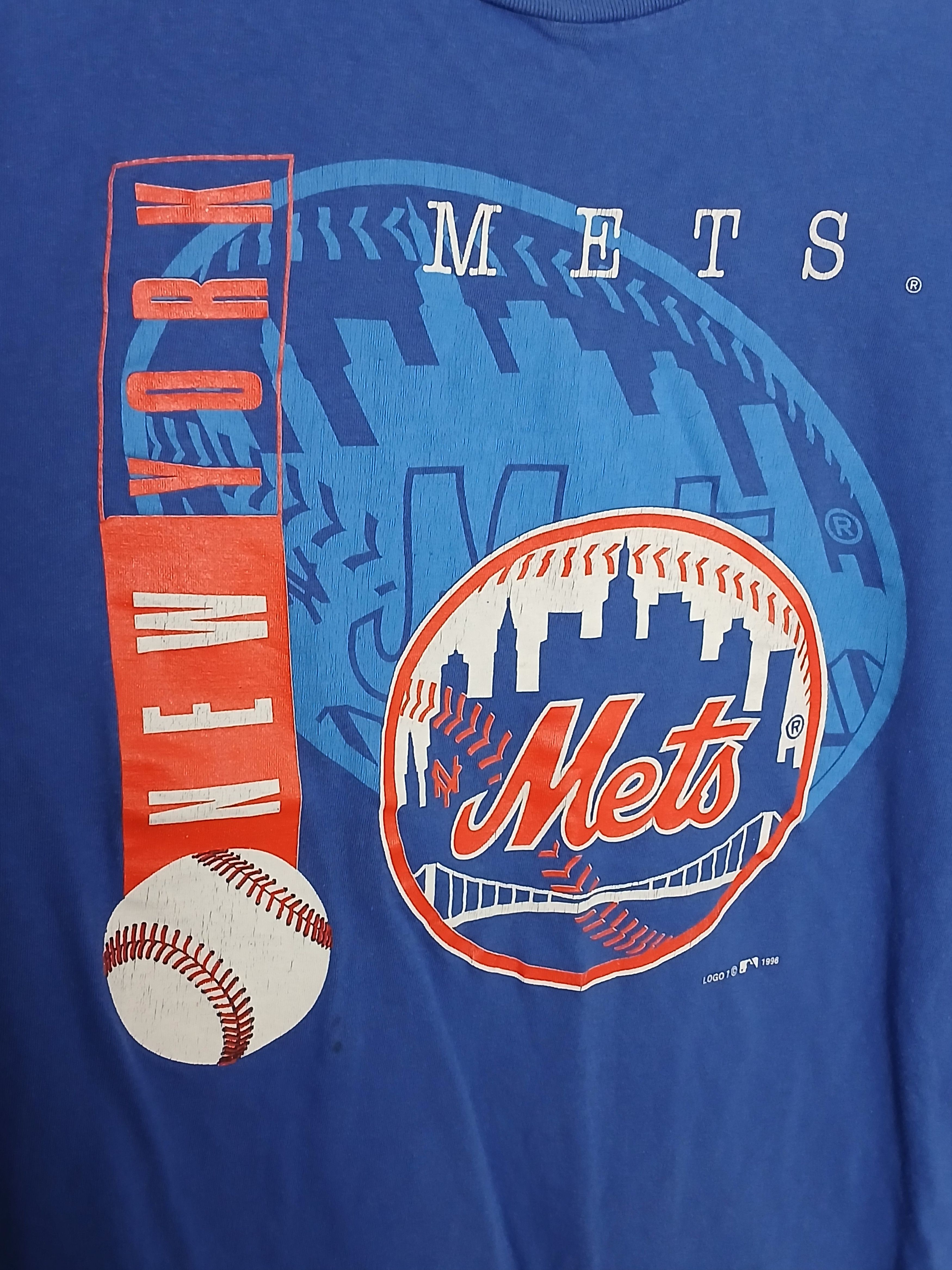 MLB Vintage 1996 MLB New York Mets Baseball T-Shirt Size US L / EU 52-54 / 3 - 3 Thumbnail