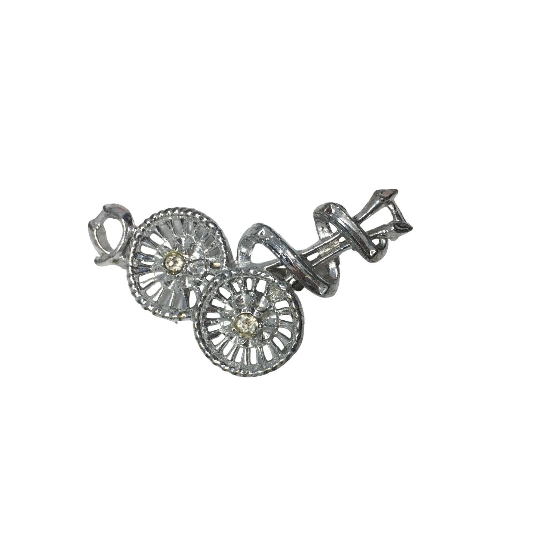 Other Vintage Silver Toned Brooch Pin - about 2 3/4 inches Size ONE SIZE - 1 Thumbnail