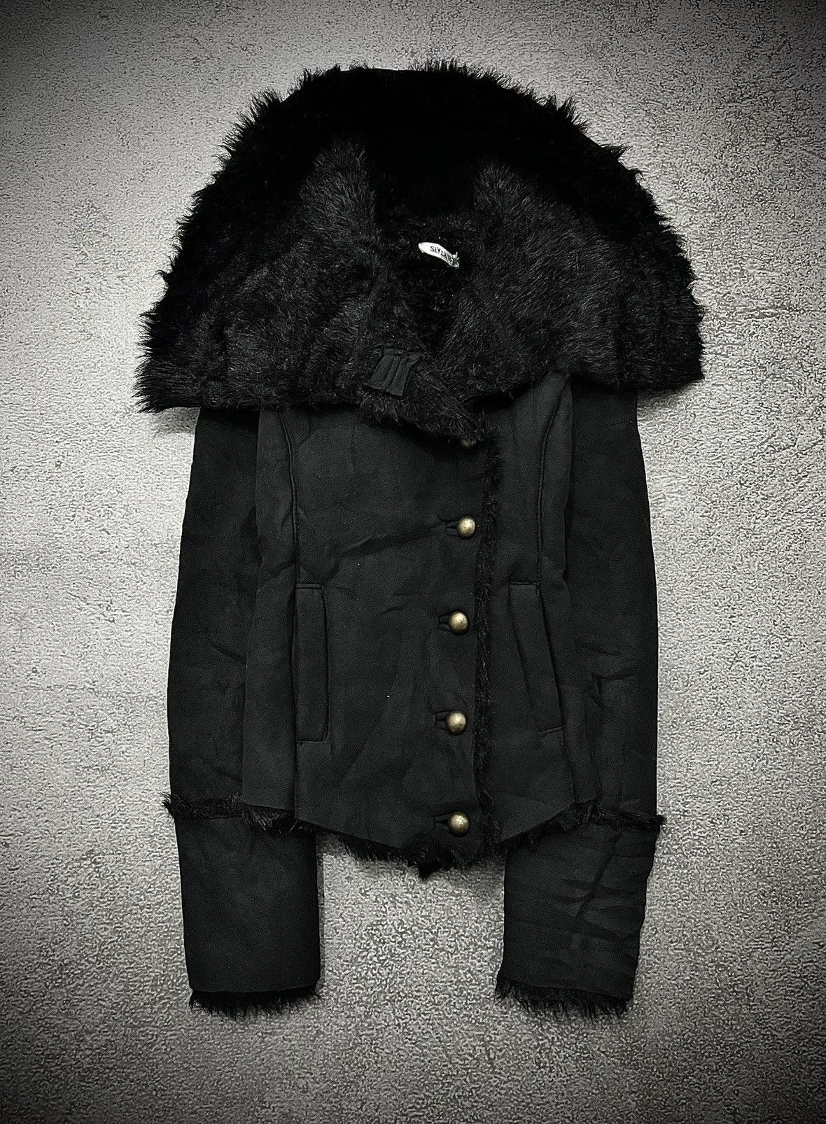 If Six Was Nine Rare SLY If Six Was Nine Asymmetric Style Suede GothicJacket Size US M / EU 48-50 / 2 - 2 Thumbnail