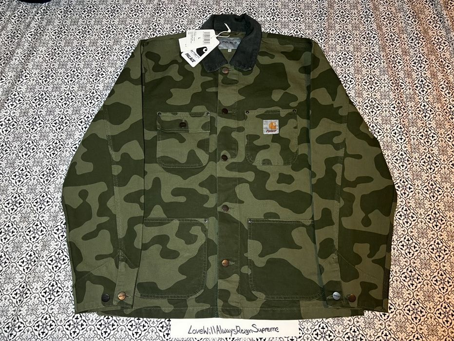 Palace Palace Carhartt WIP Coat Dollar Green Camo (Size L) | Grailed