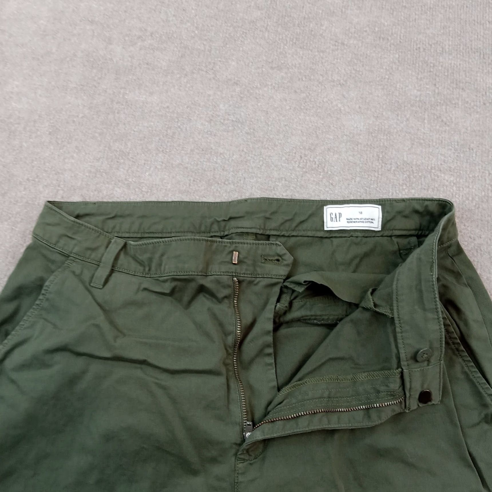 Gap Gap Wide Leg Stretch Pants Womens Green Size 16 Casual Cotton Bootcut Size 38" / US 16 / IT 52 - 6 Thumbnail