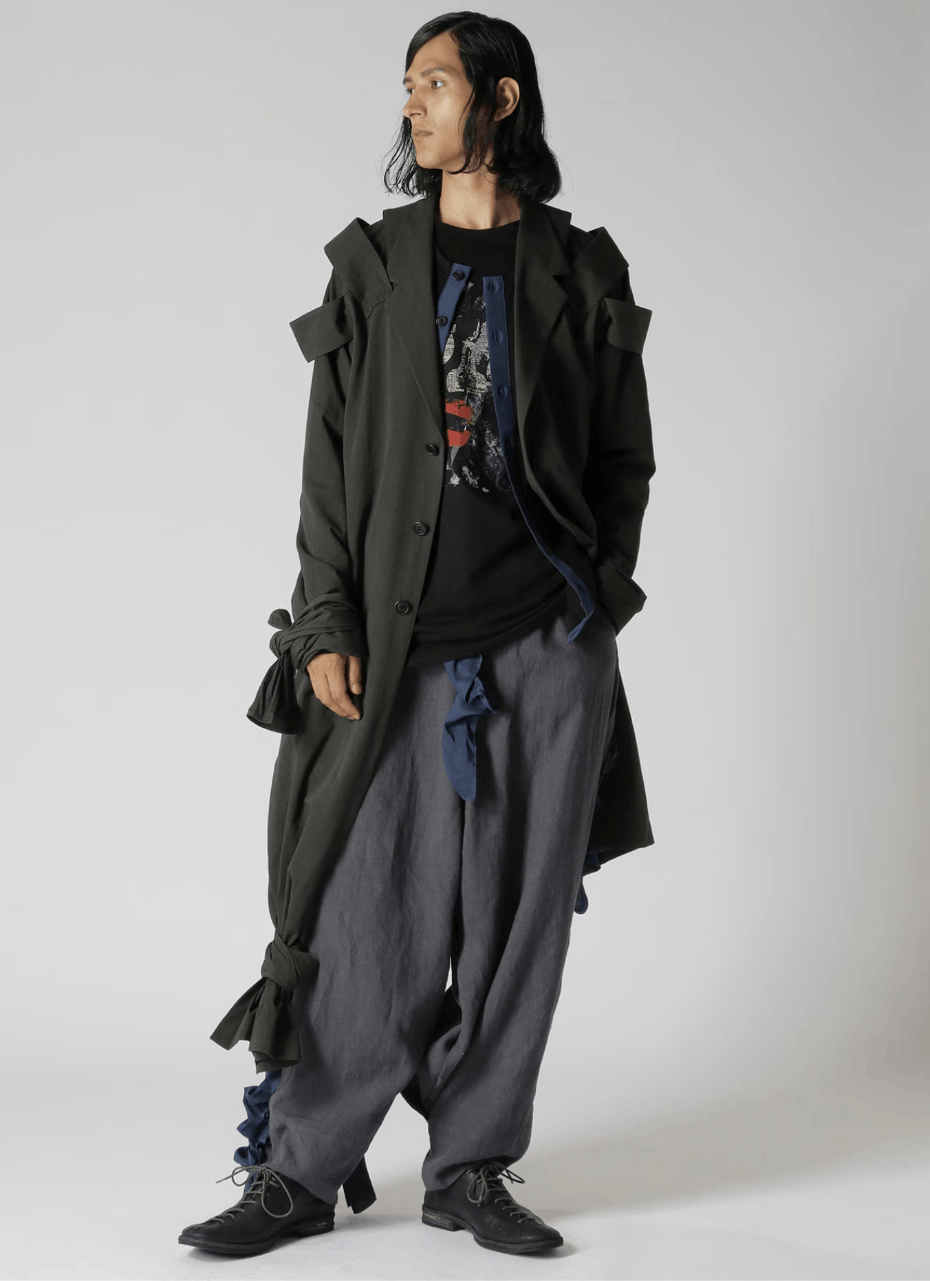Yohji Yamamoto Yohji Yamamoto Pour Homme - SHOULDER EPAULET DOUBLE JACKET Size US S / EU 44-46 / 1 - 4 Thumbnail