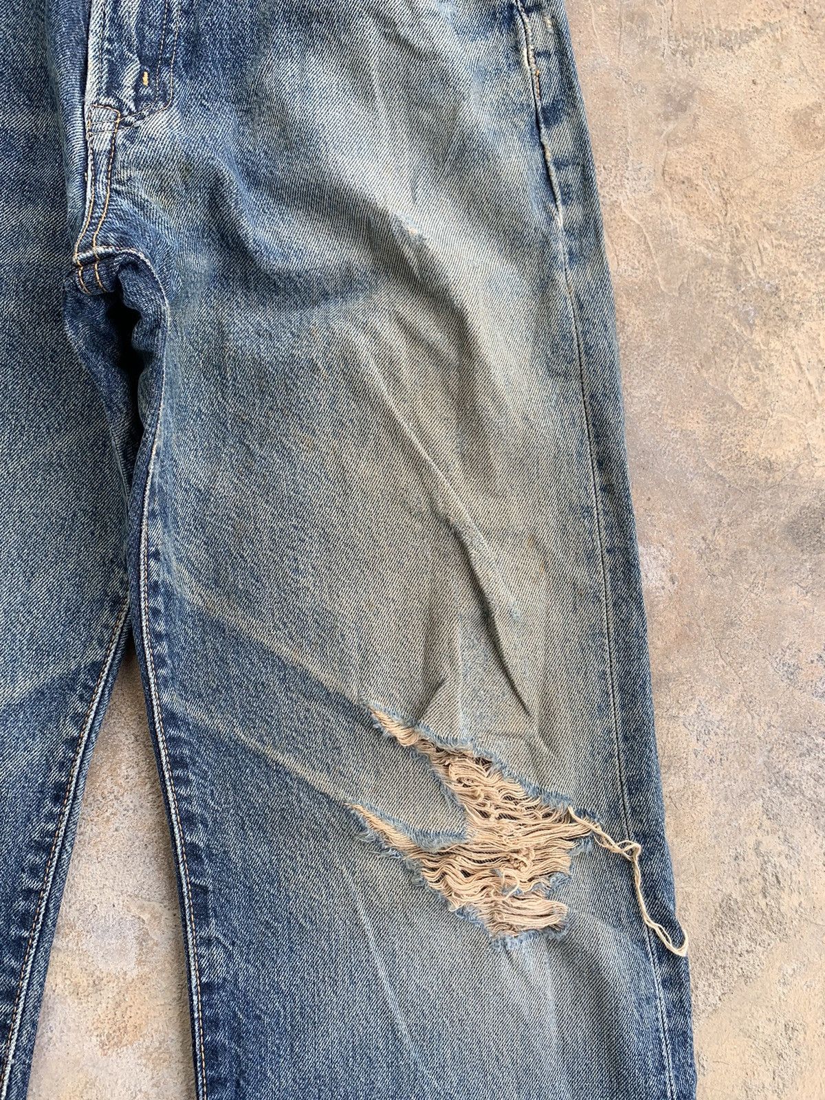 Edwin × Japanese Brand Vintage Edwin 505 Baggy Redline Selvedge Distressed Denim Size US 27 - 8 Thumbnail