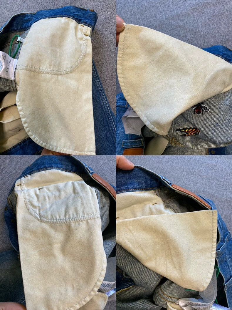 Gucci Gucci Patterned Blue Denim Jeans Size 29-2506 Size US 29 - 7 Thumbnail