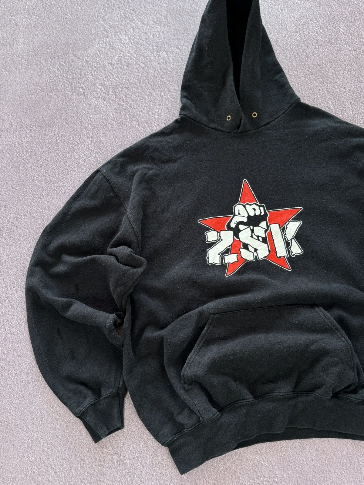 Vintage Vintage ZSK “Fuck Racizm” Faded Grunge Band Hooodie Size US XL / EU 56 / 4 - 5 Thumbnail